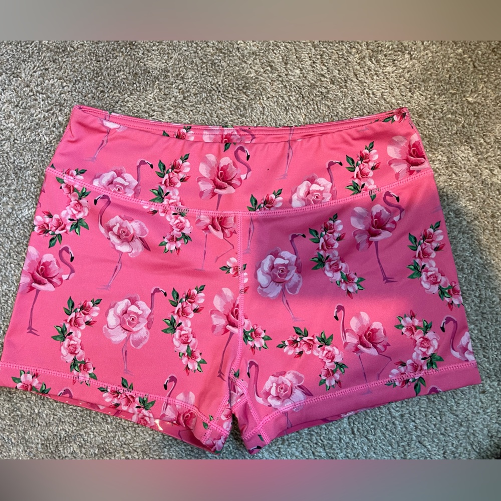 IAB workout shorts - flamingo